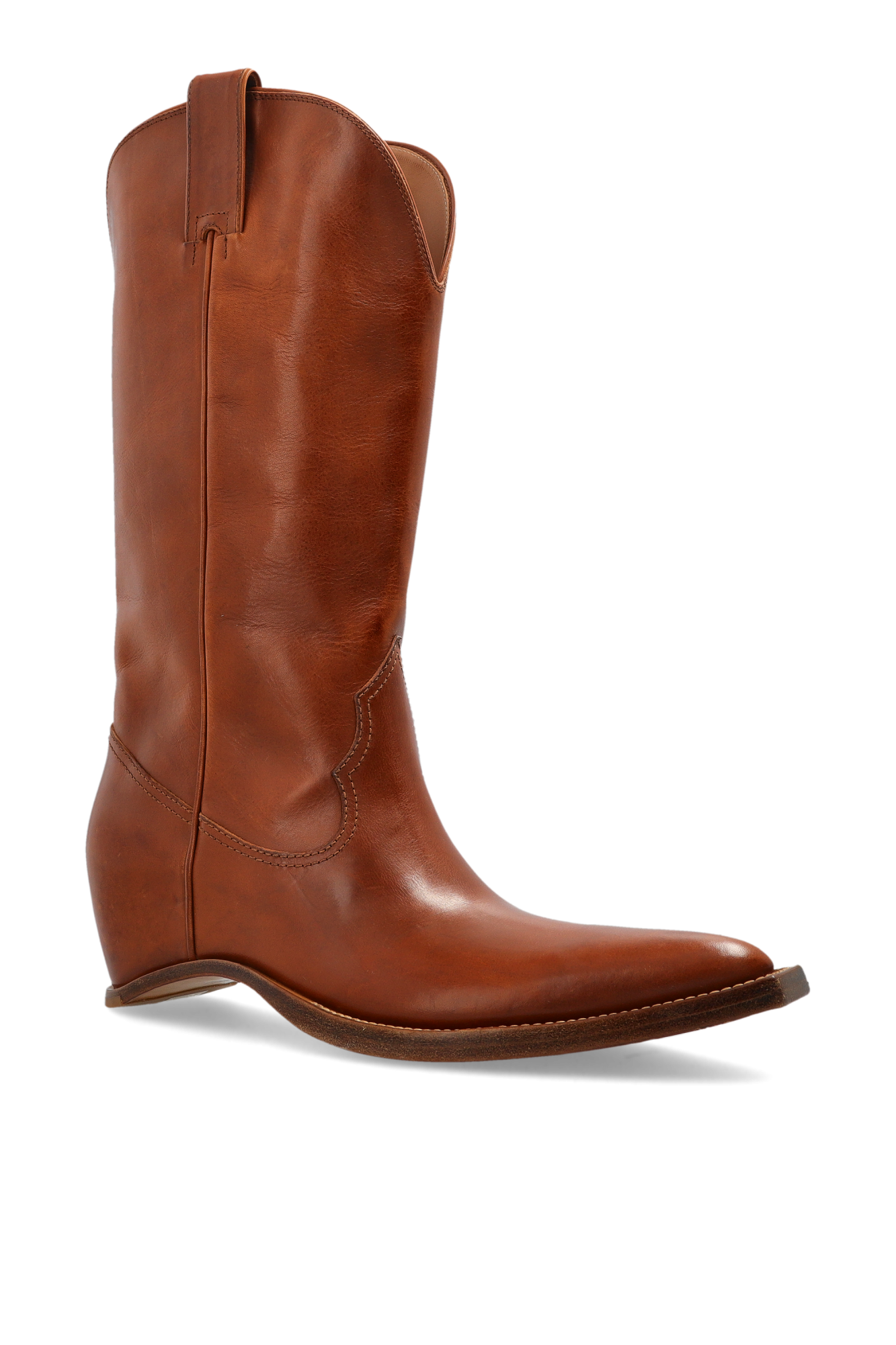 Maison Margiela Cowboy boots with wedge heels 'Heel-less